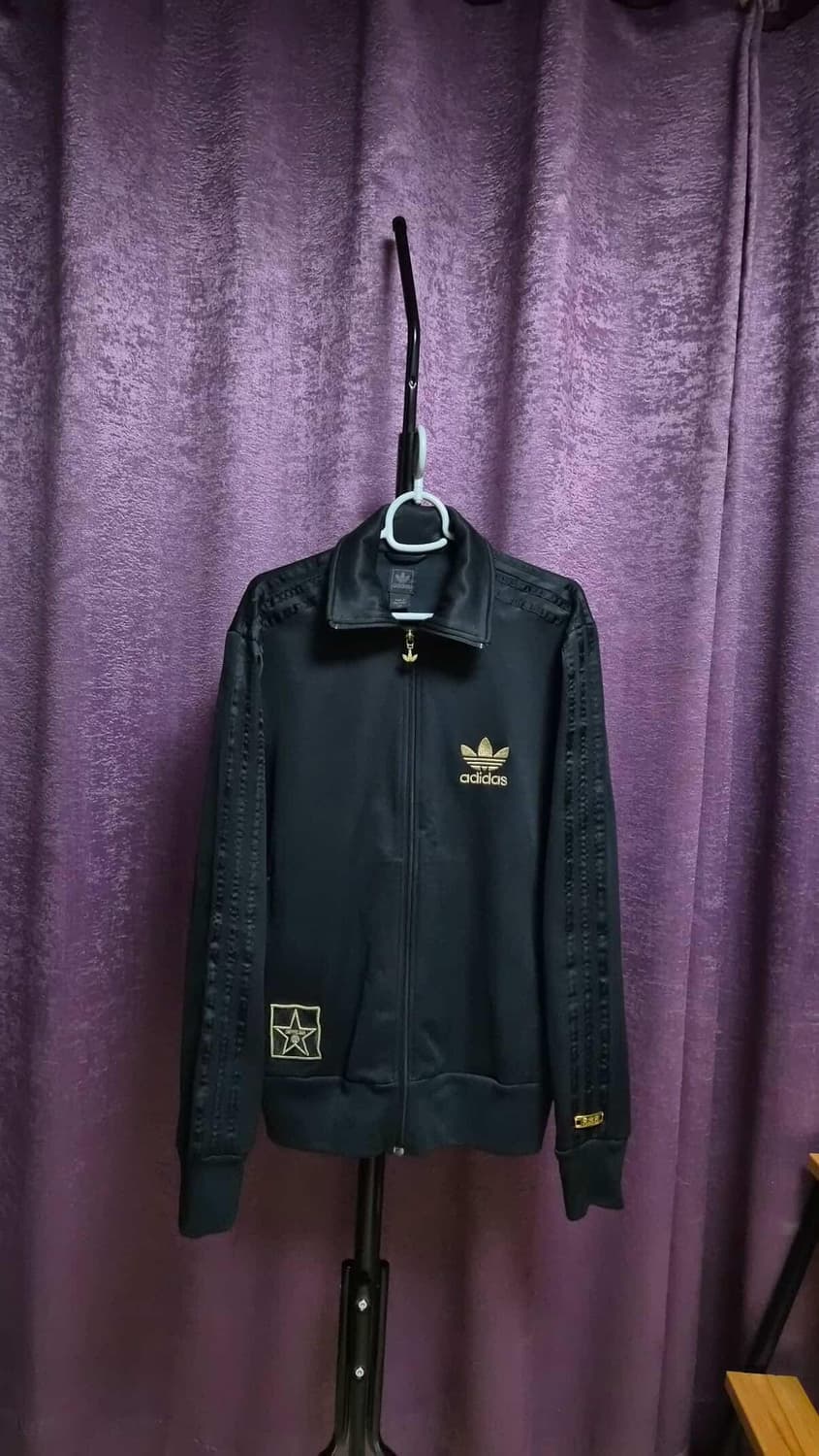 아디다스 파이어버드 져지 검정 트랙탑 105 남여공용 상품이미지1