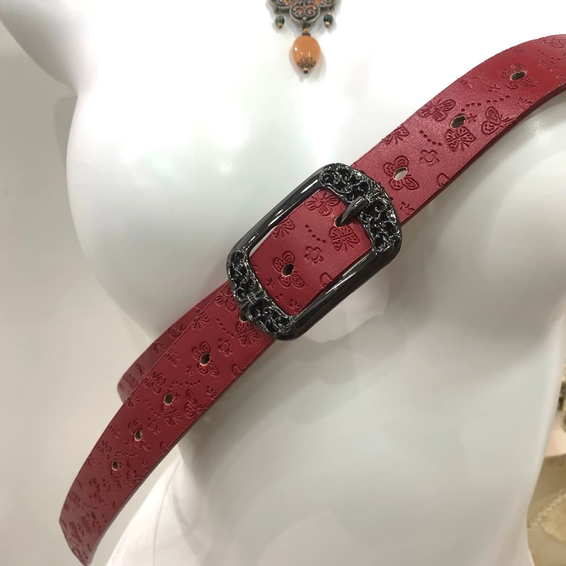 red butterfly pattern antique belt 상품이미지4