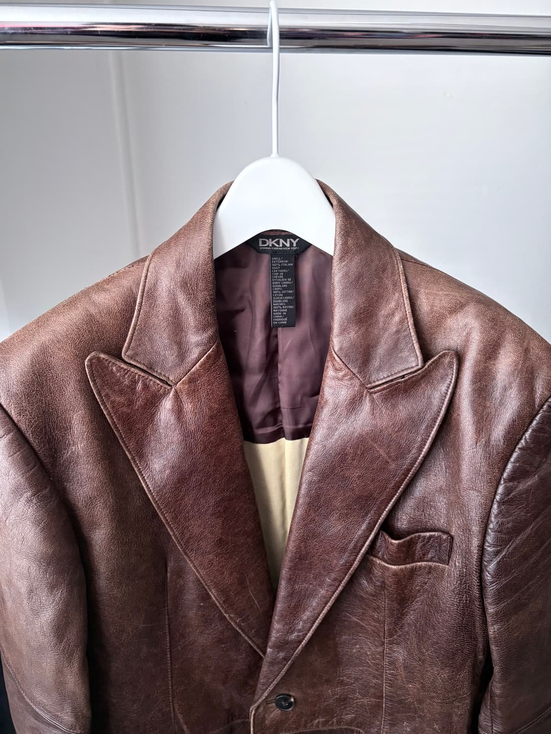 DKNY leather jacket 상품이미지4