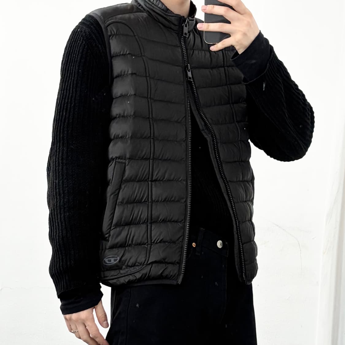 디젤 W-호킬 경량 패딩 베스트 상품이미지4