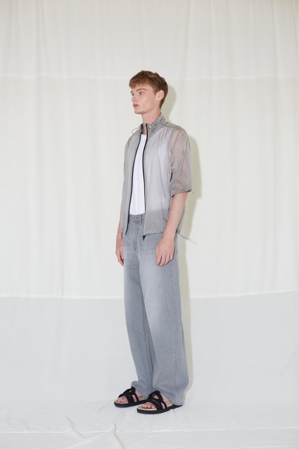 라벨아카이브 시어 하이넥 집업 상품이미지3