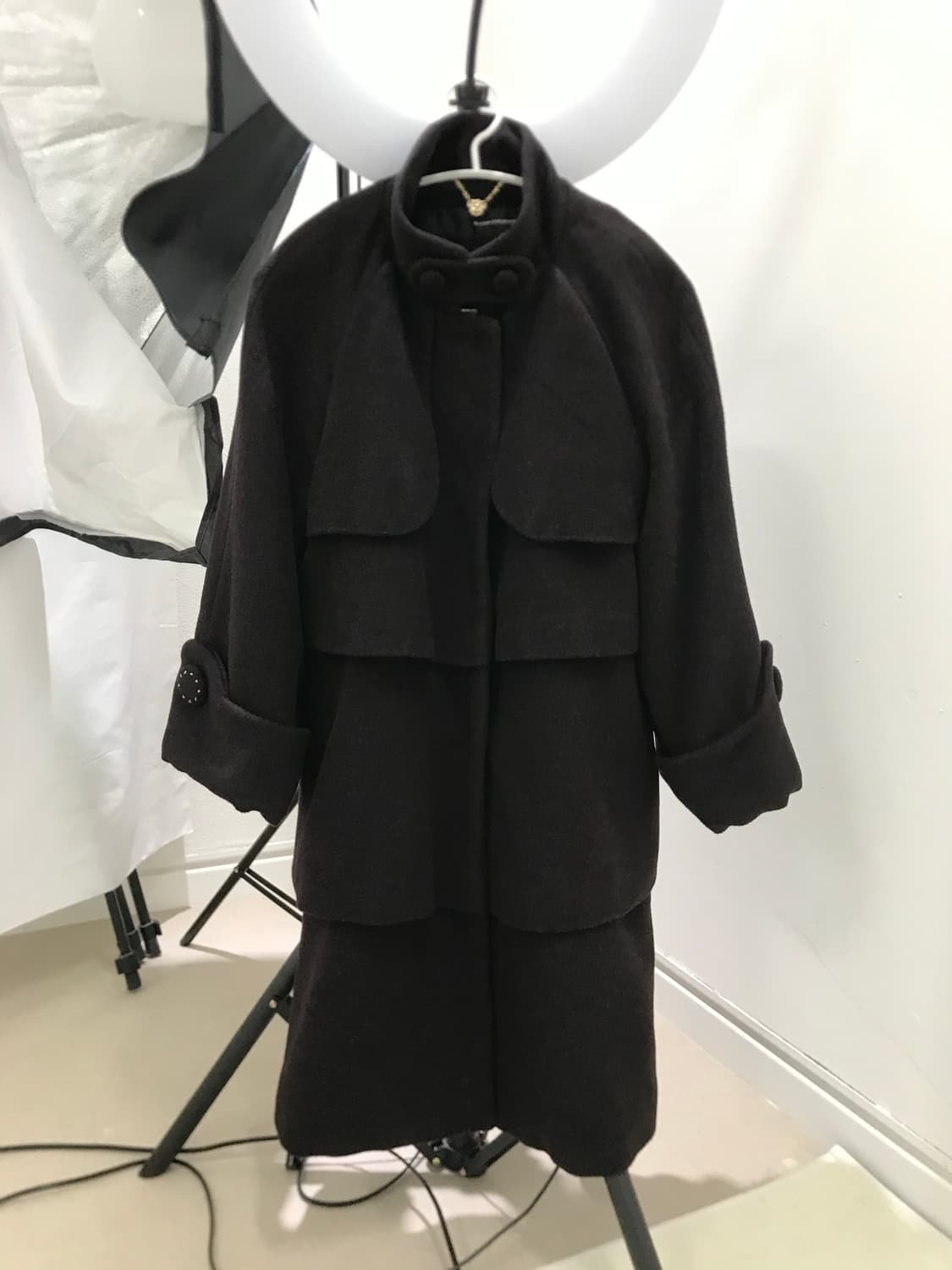 Layered cancan babydoll wool coat 상품이미지9