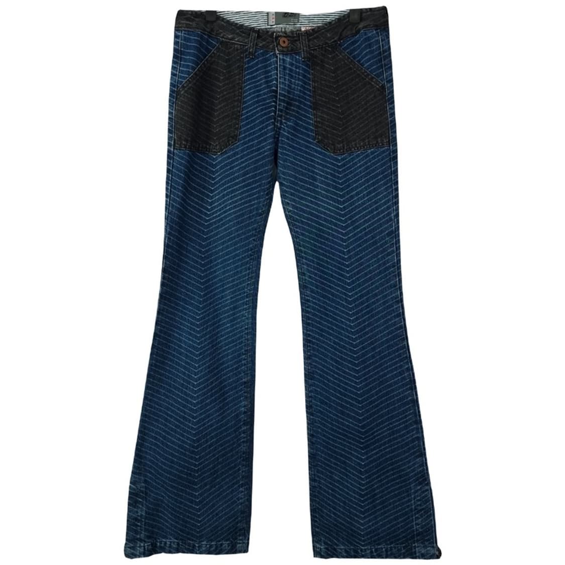 디젤 스트라이프 패턴 부츠컷 데님 팬츠 청바지 P01132 상품이미지2