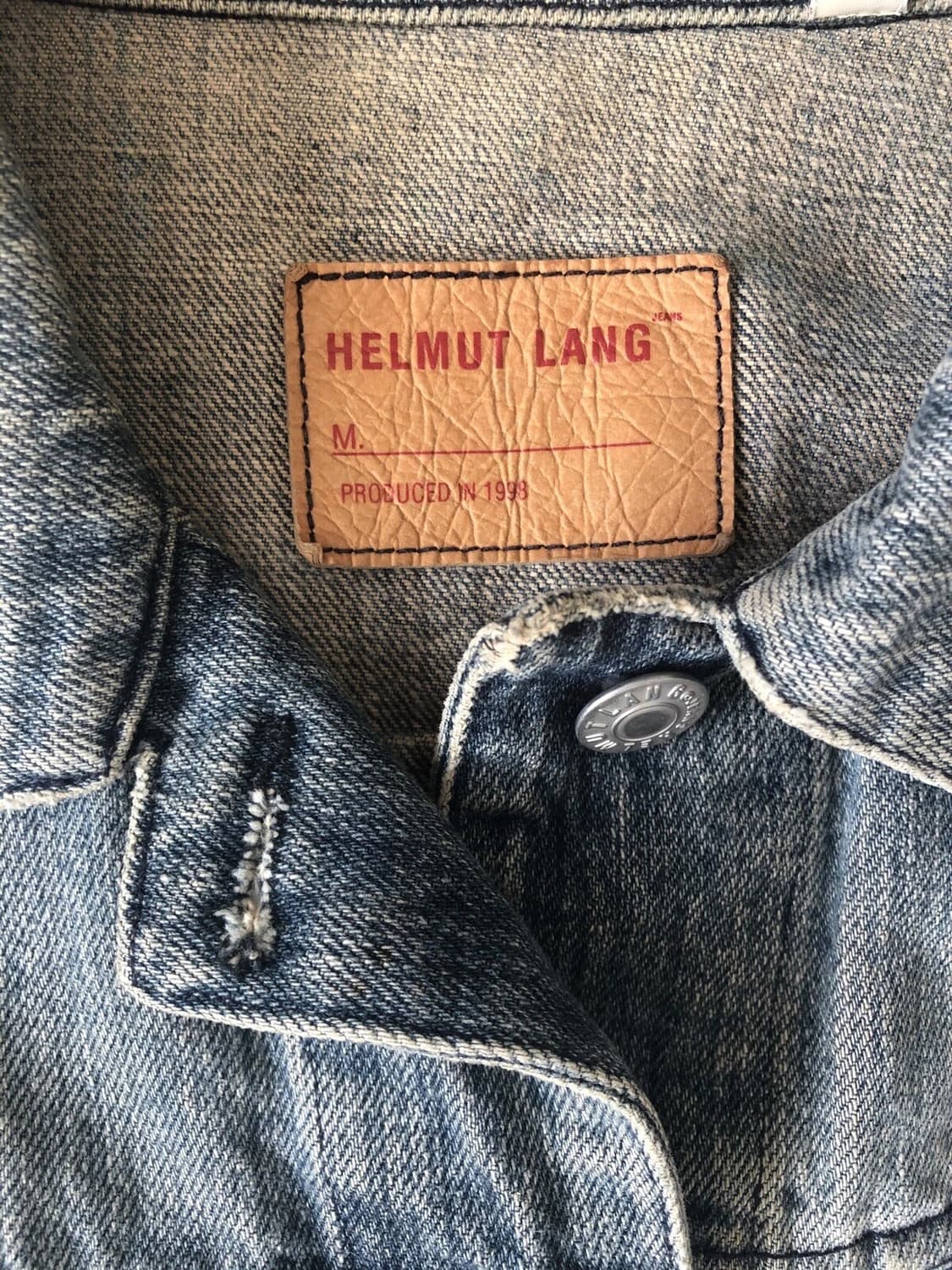 헬무트 랭 빈티지 워시드 데님 자켓 상품이미지3