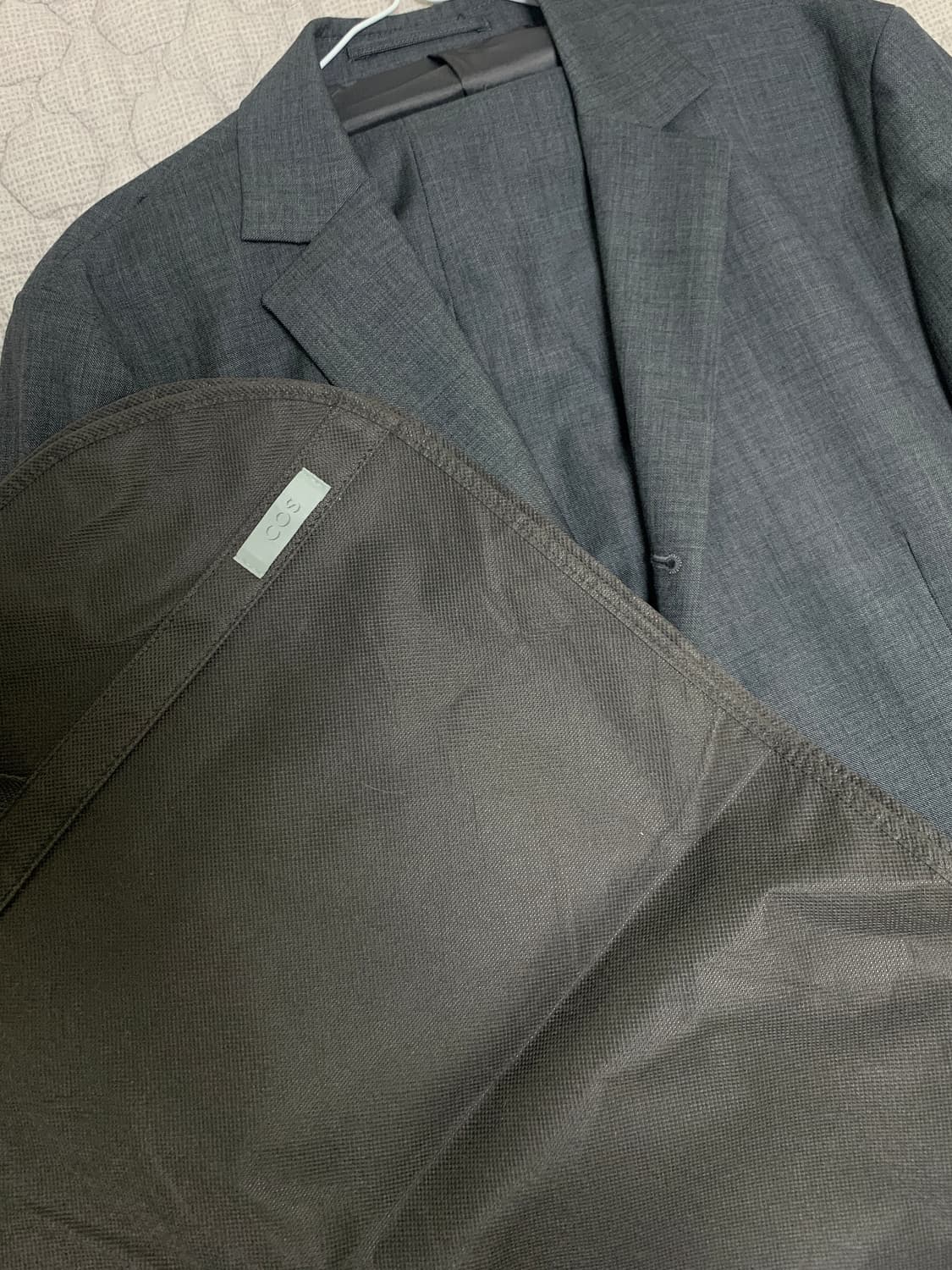 COS 잔체크 셋업 수트 상품이미지8