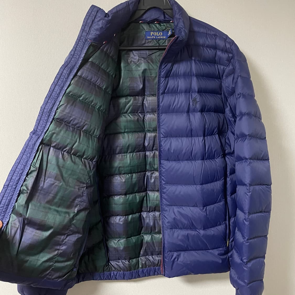 폴로 랄프로렌 경량 패딩점퍼 네이비 M (100) 상품이미지7
