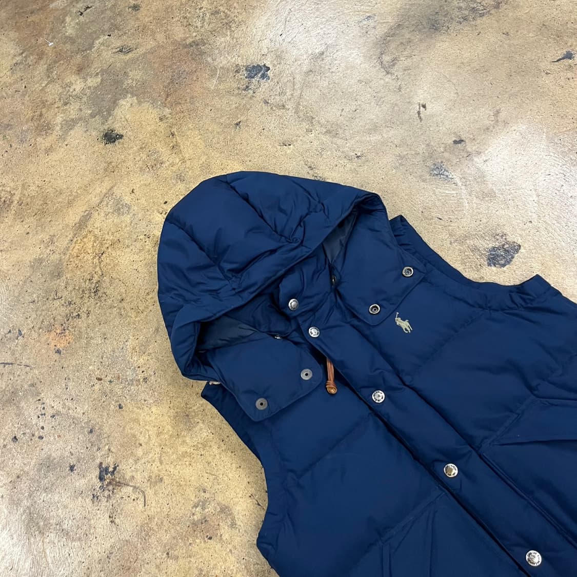 [정품/XS] 폴로 랄프로렌 빈티지 후드 패딩 조끼 b8 상품이미지1
