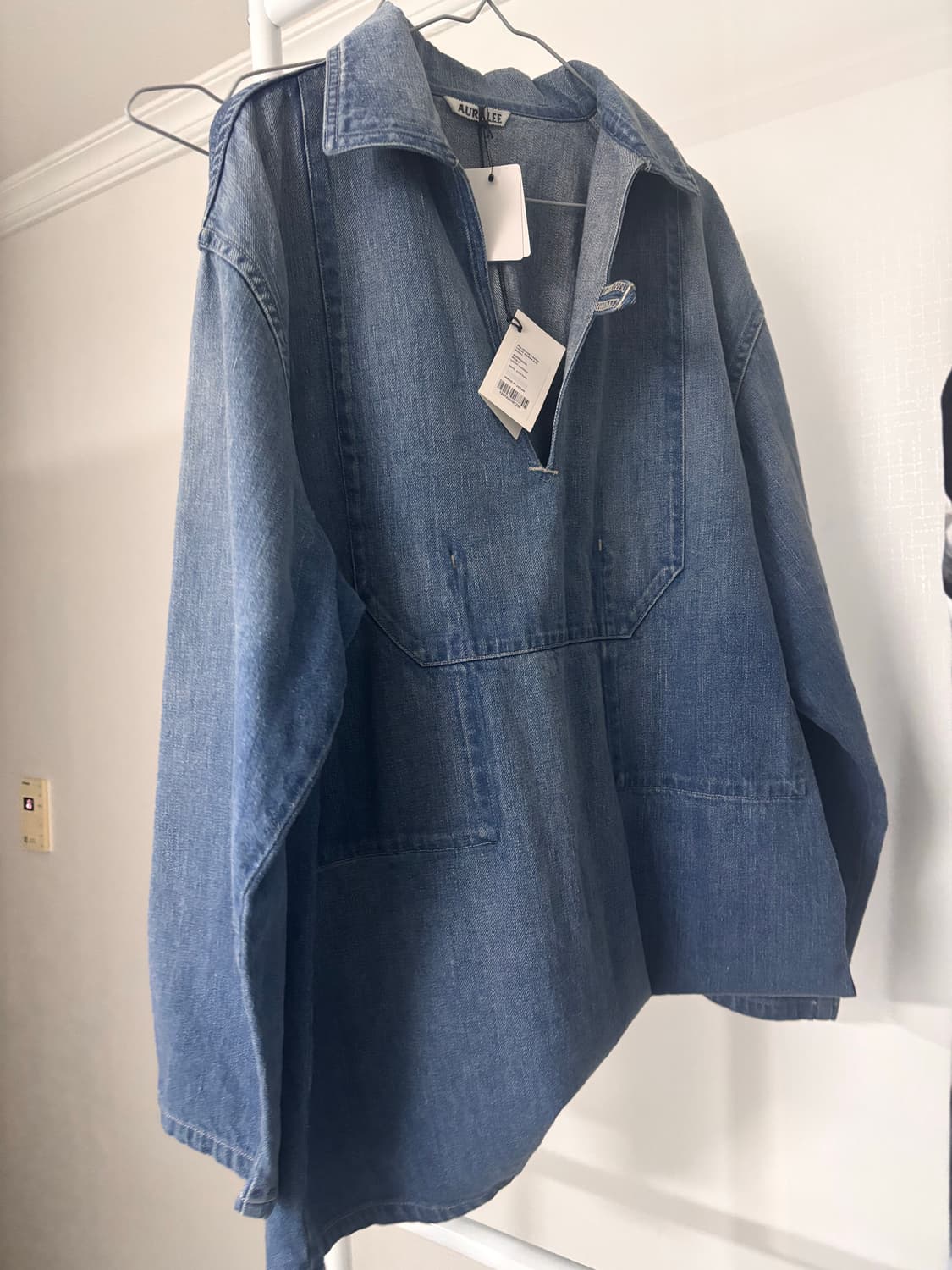 오라리 셀비지 페이드 라이트 데님 상품이미지1