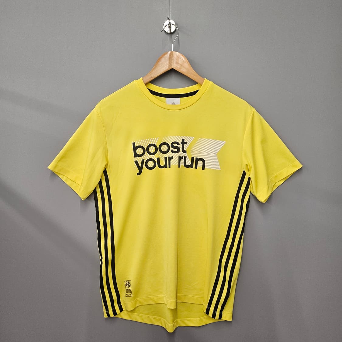 아디다스 기능성 반팔 티셔츠 옐로우 상품이미지1