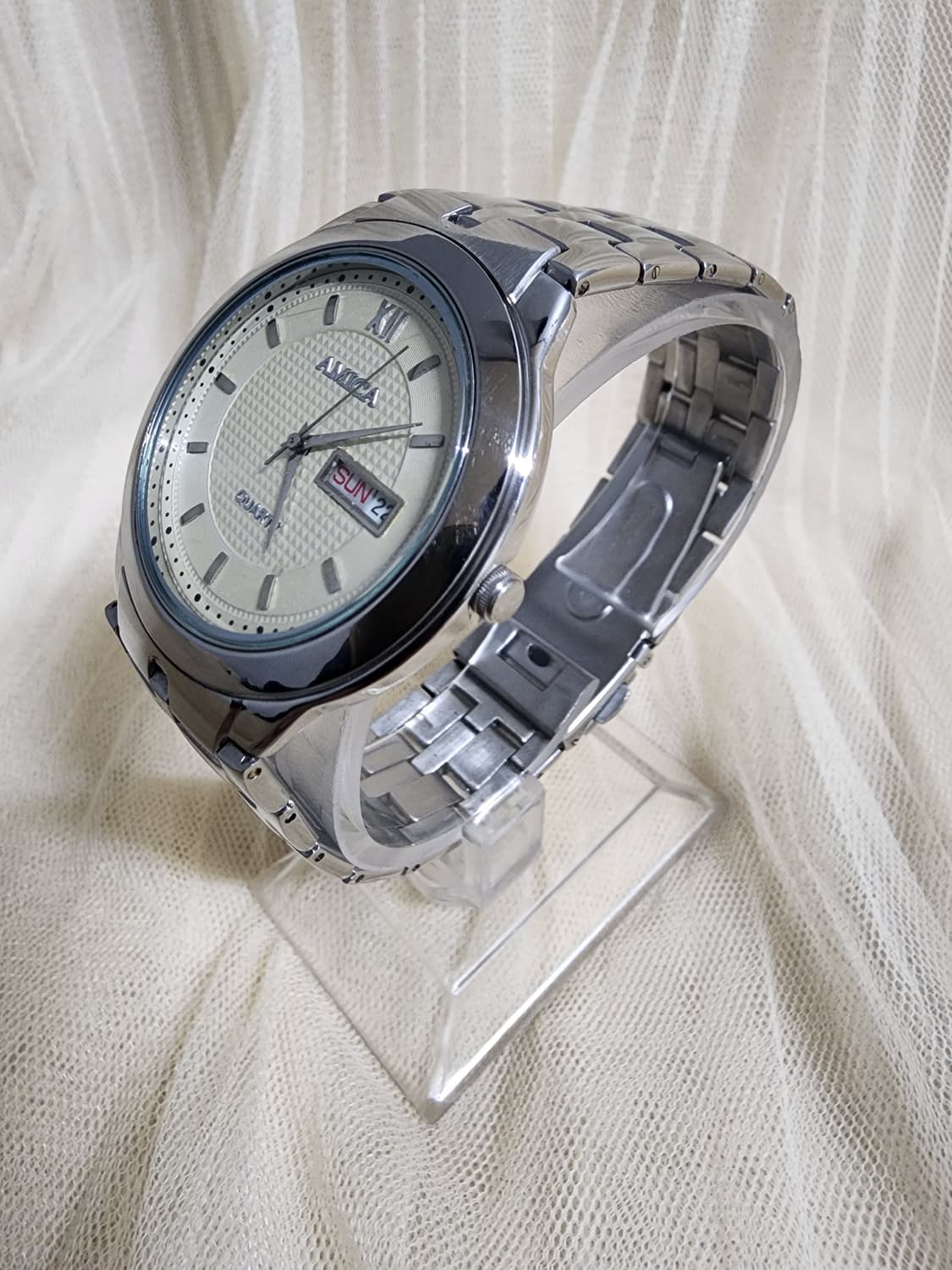 AMICA 아미카 데이데이트 메탈 시계 쿼츠 상품이미지3