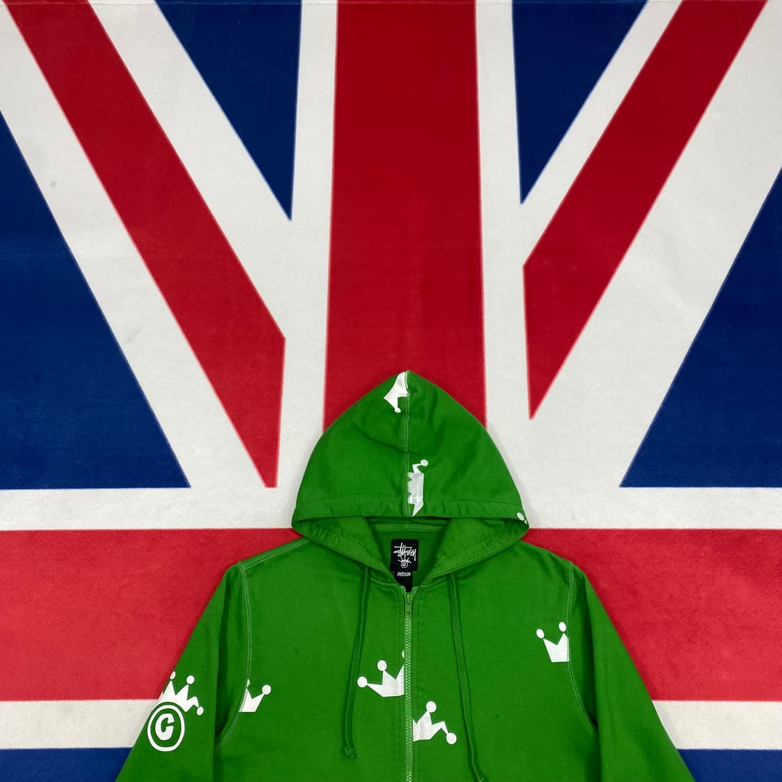 스투시 크라운 후드집업 M 상품이미지3