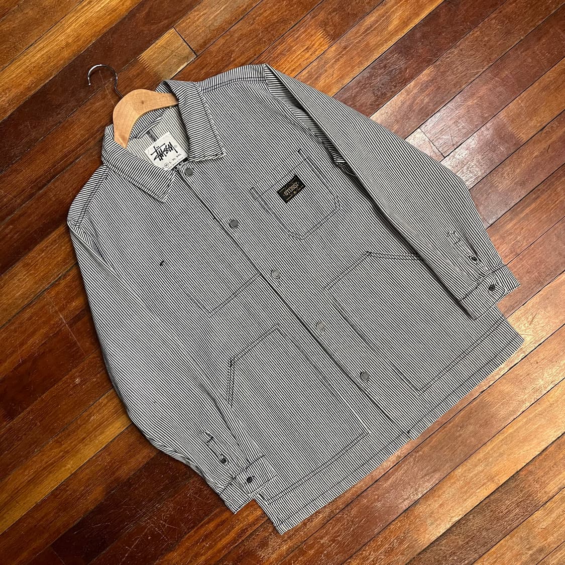 스투시 스트라이프 유틸리티 자켓 상품이미지2