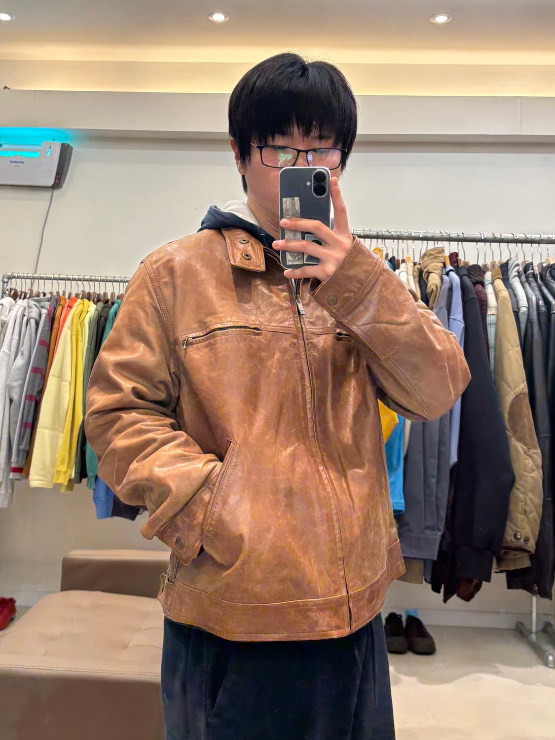 타미힐피거 레더 자켓 상품이미지9