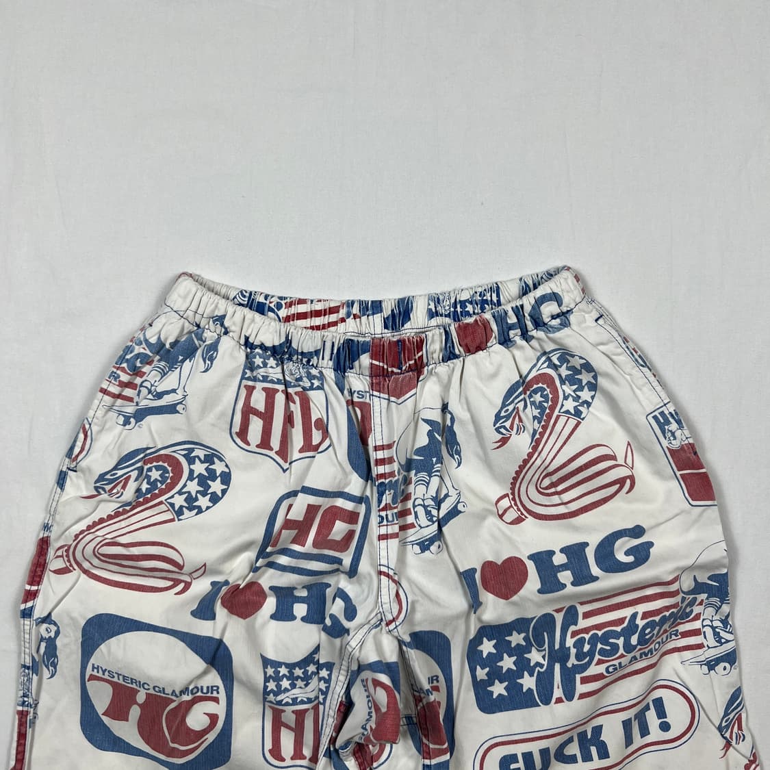 90‘s 히스테릭글래머 fuck it 쇼트 밴딩팬츠 반바지 상품이미지2