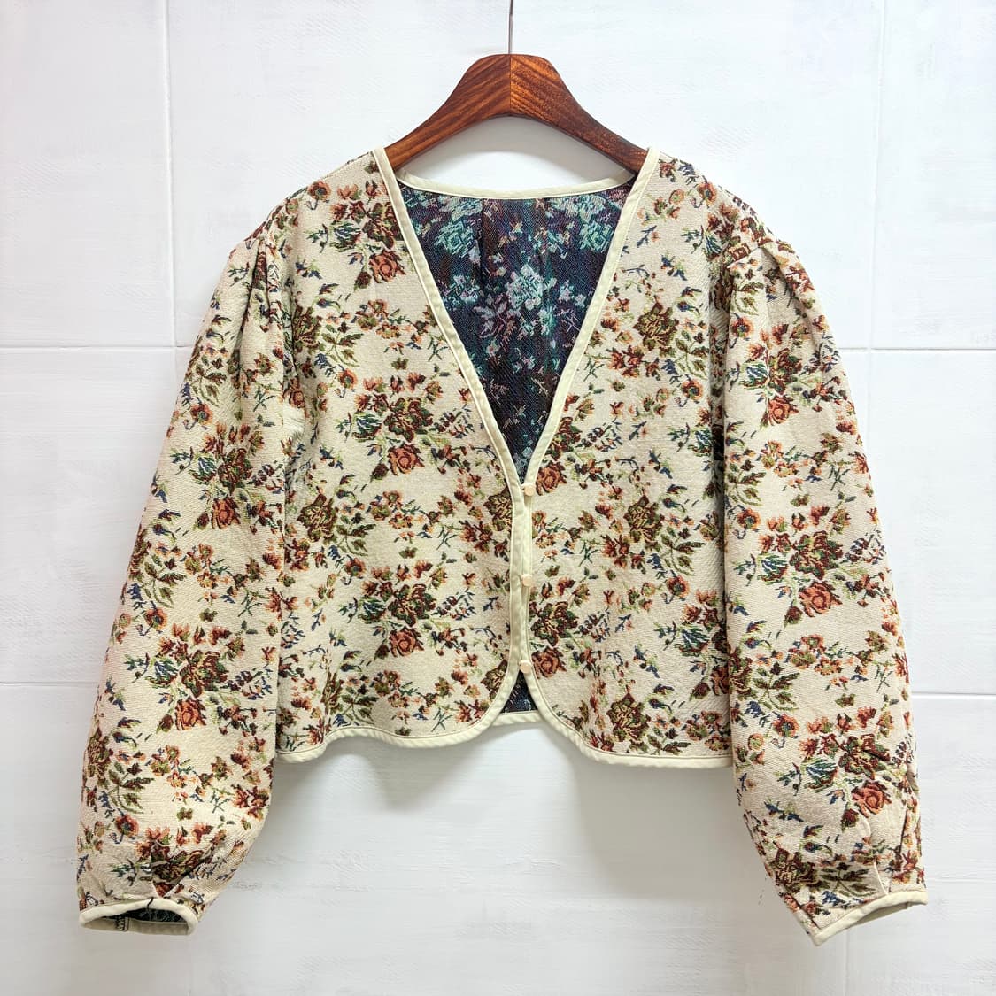 LOWRYS FARM 로리즈팜 자카드 벌룬 자켓  상품이미지1