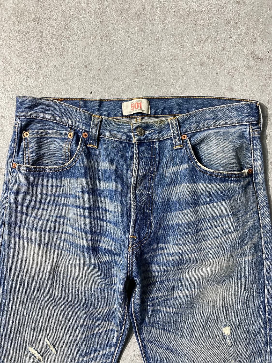 [33] 00s Levi's 501 리바이스 디스트레스드 데님팬츠 상품이미지2