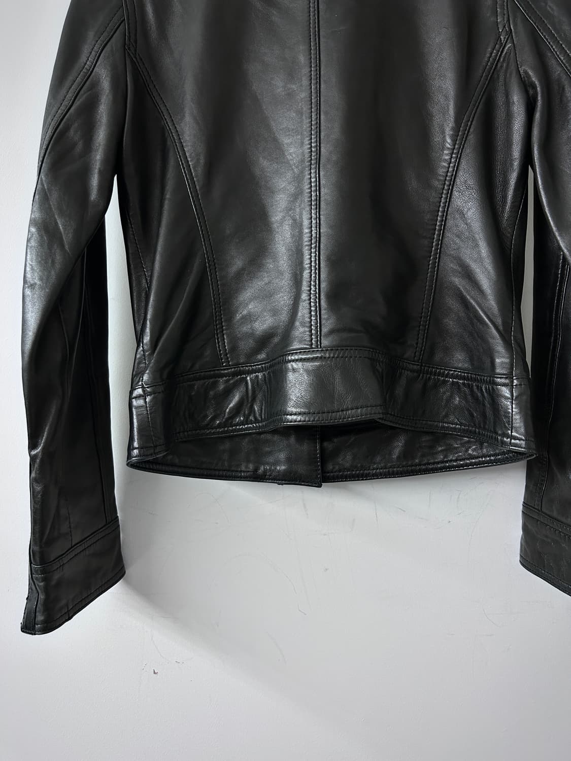 램스킨 사선 더블 지퍼/클로징 자켓 상품이미지8