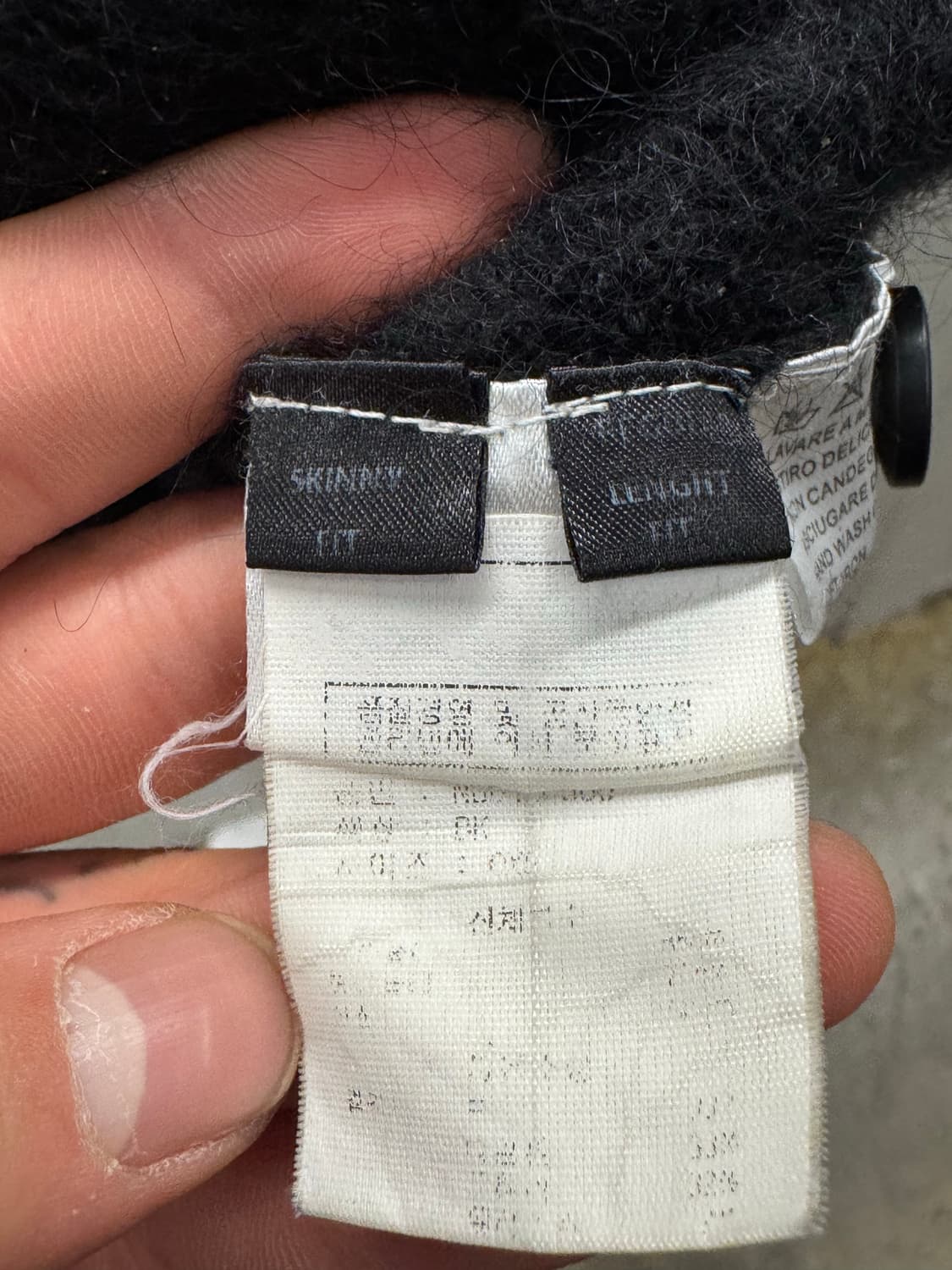 닐바렛 블랙 브이넥 가디건 M 상품이미지4