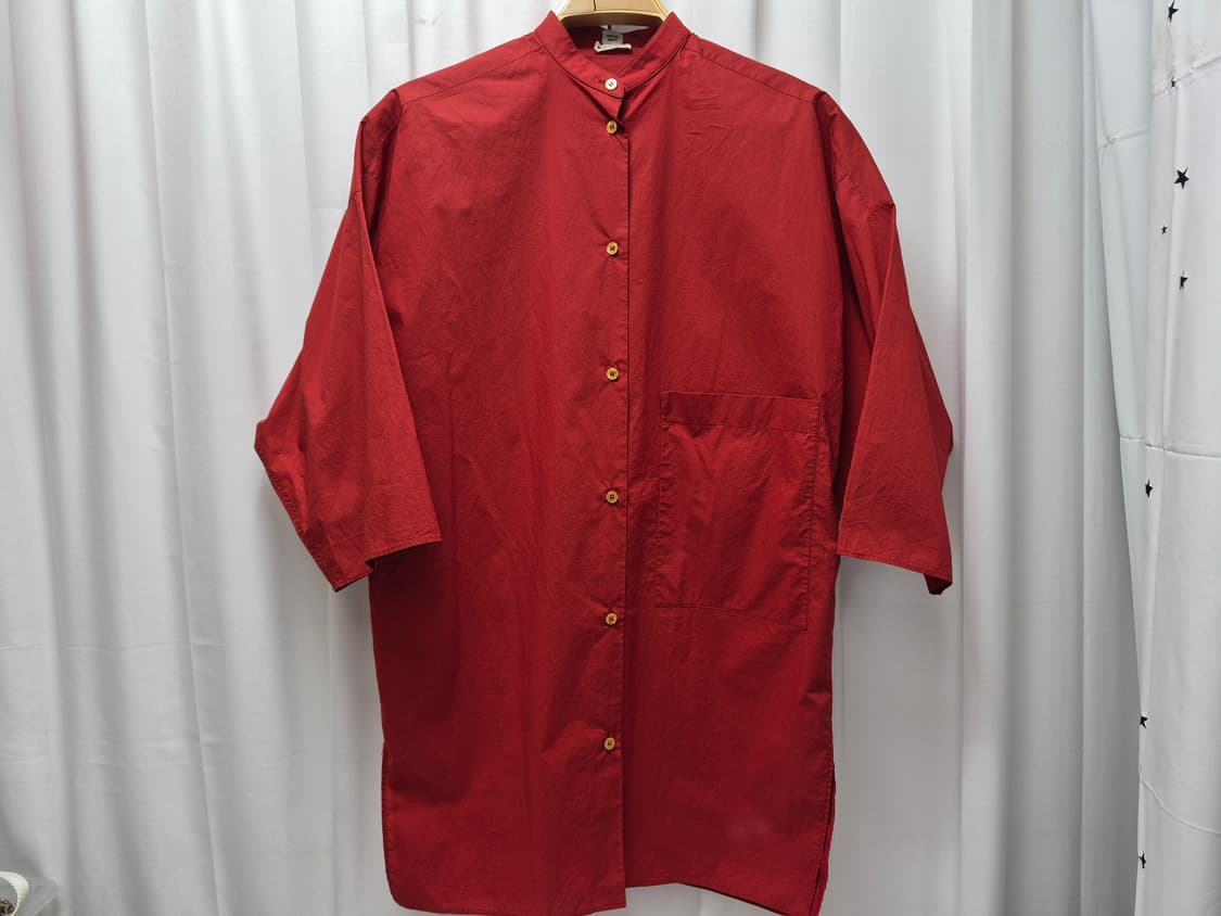 Hermes 에르메스 버건디 컬러 헬리넥 셔츠(38) 상품이미지1
