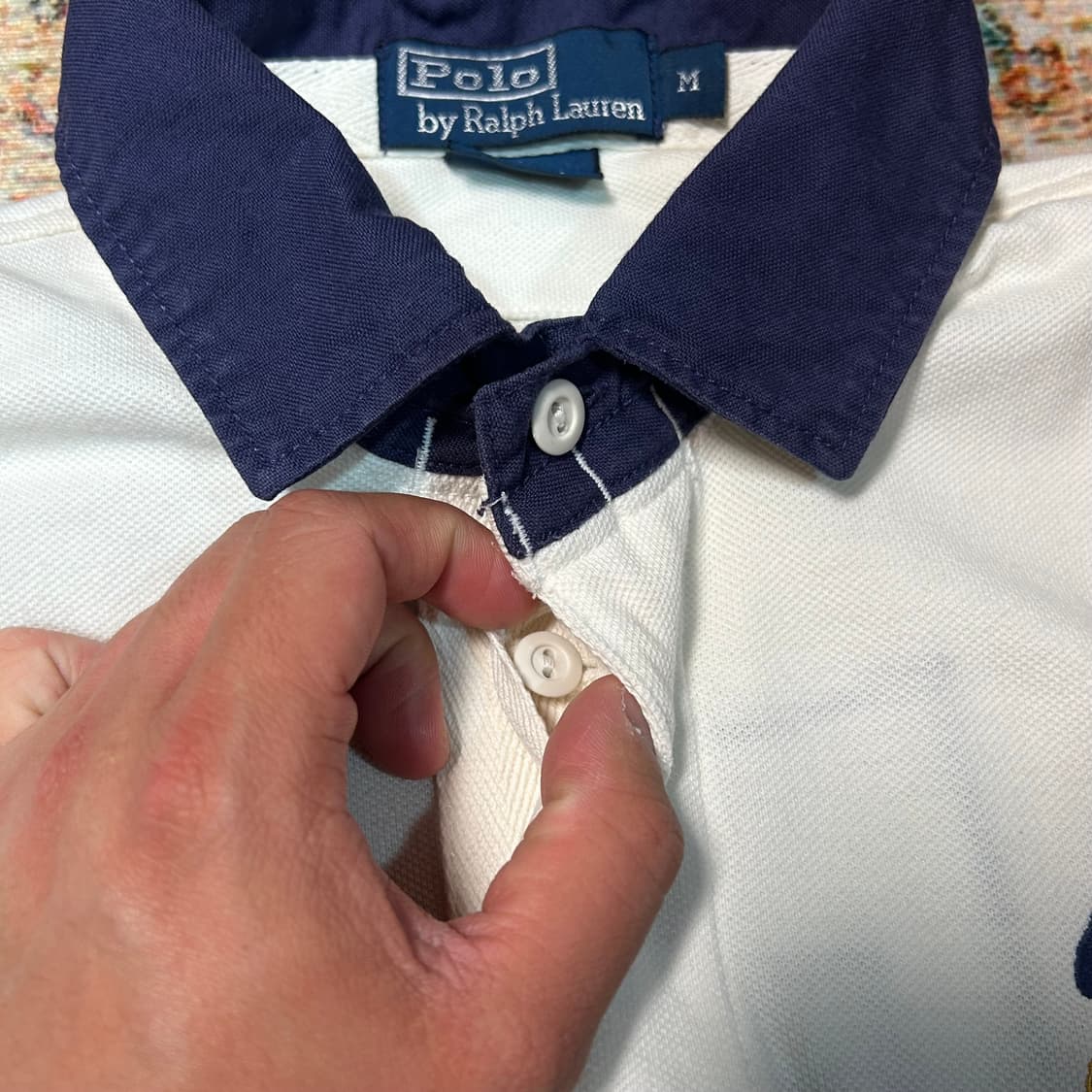 [M] 폴로 랄프로렌 자수 심볼 럭비 반팔 상품이미지5