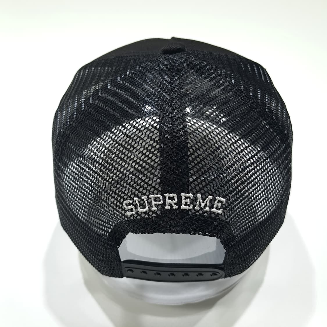 CL839 슈프림 블랙 코끼리 & 카지노 자수 메쉬 트러커햇 모자 상품이미지5