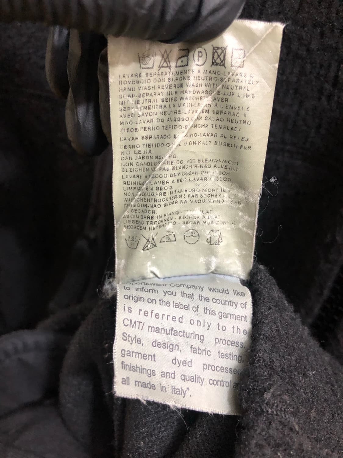 [S] 05‘스톤아일랜드 후드집업 울자켓 블랙  상품이미지9