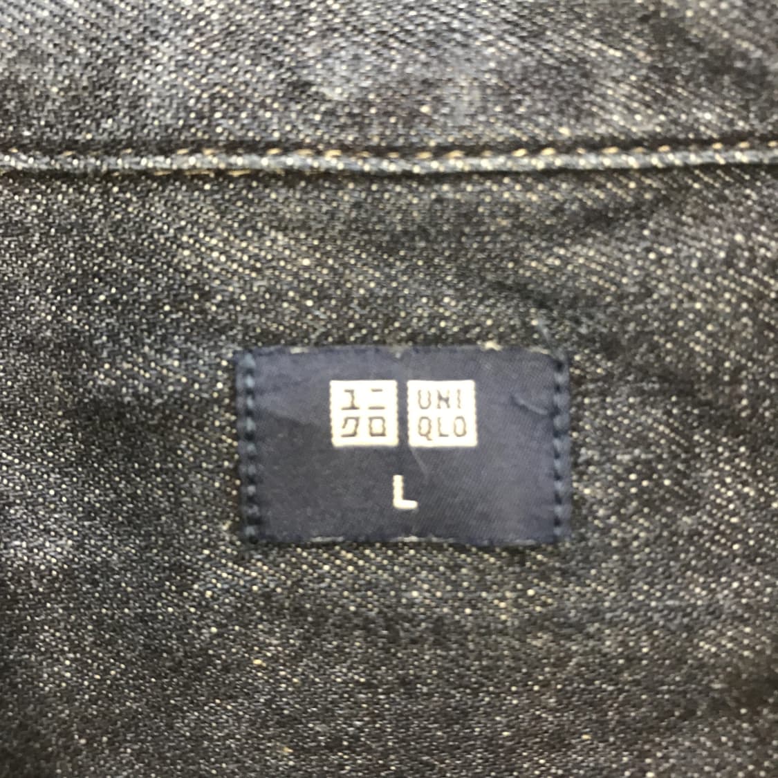 유니클로 데님 워크셔츠 진청[L] 상품이미지5