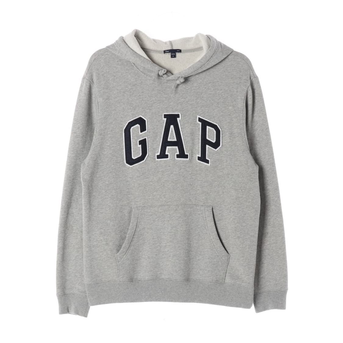GAP 그레이 아치형 빅로고 기모 후드티 M 상품이미지1