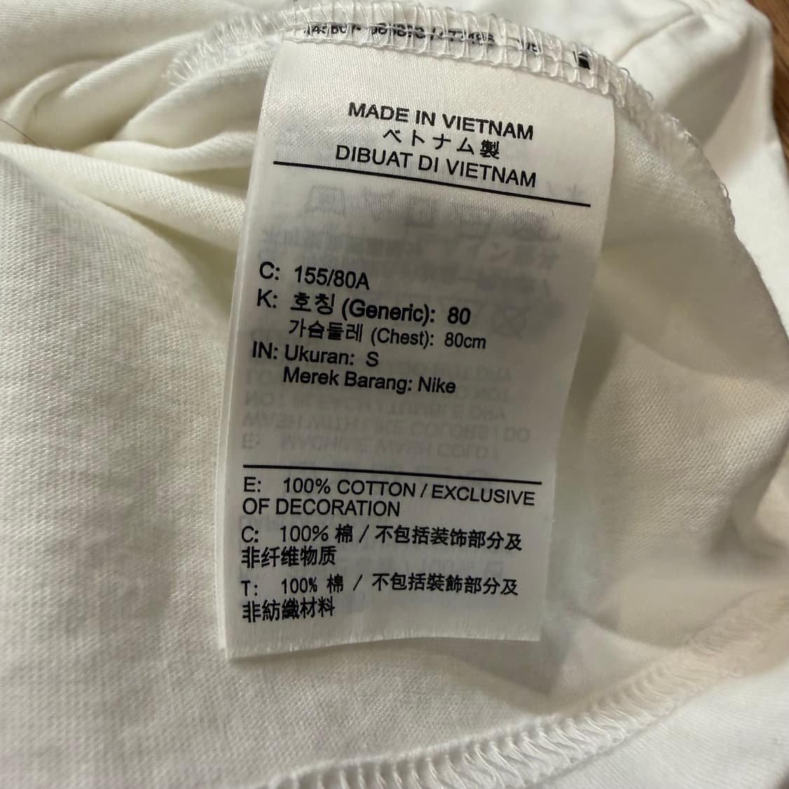 Nike (W) 스포츠 박시 티셔츠 블랙 화이트 상품이미지3