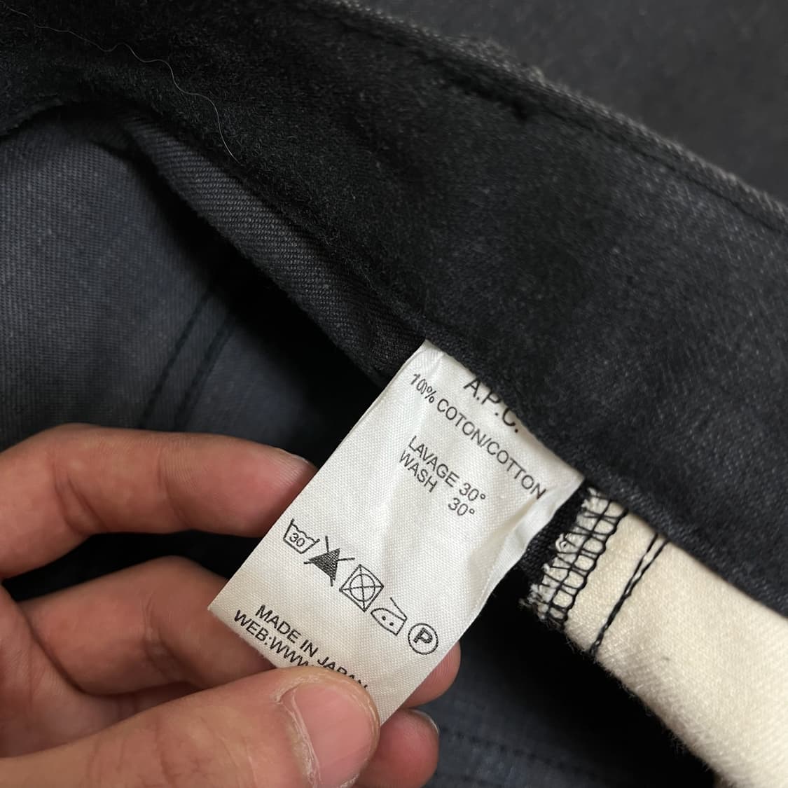 A.P.C 아페쎄 뉴스탠다드 스트레이트 데님 블랙진 32  상품이미지7