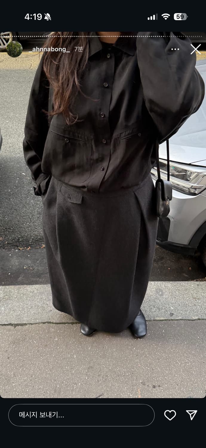 에토스 클래식 턱 스커트 L 상품이미지3