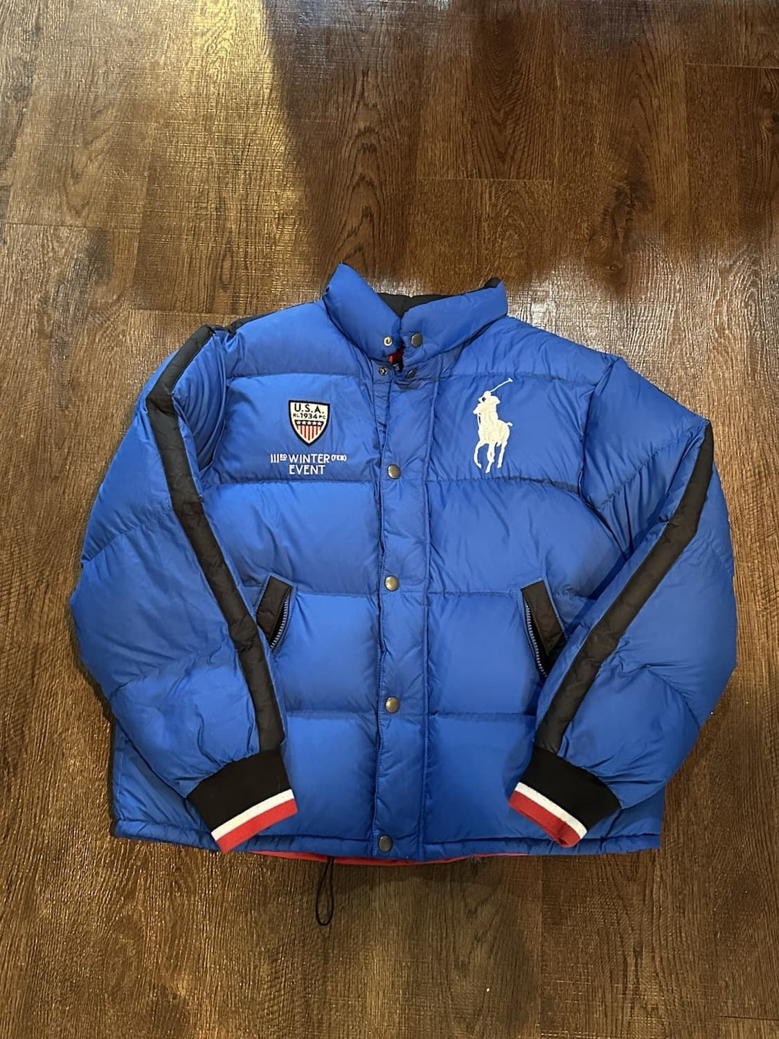 폴로 랄프로렌 빅포니 USA 올림픽 로고 다운 패딩 자켓 상품이미지1