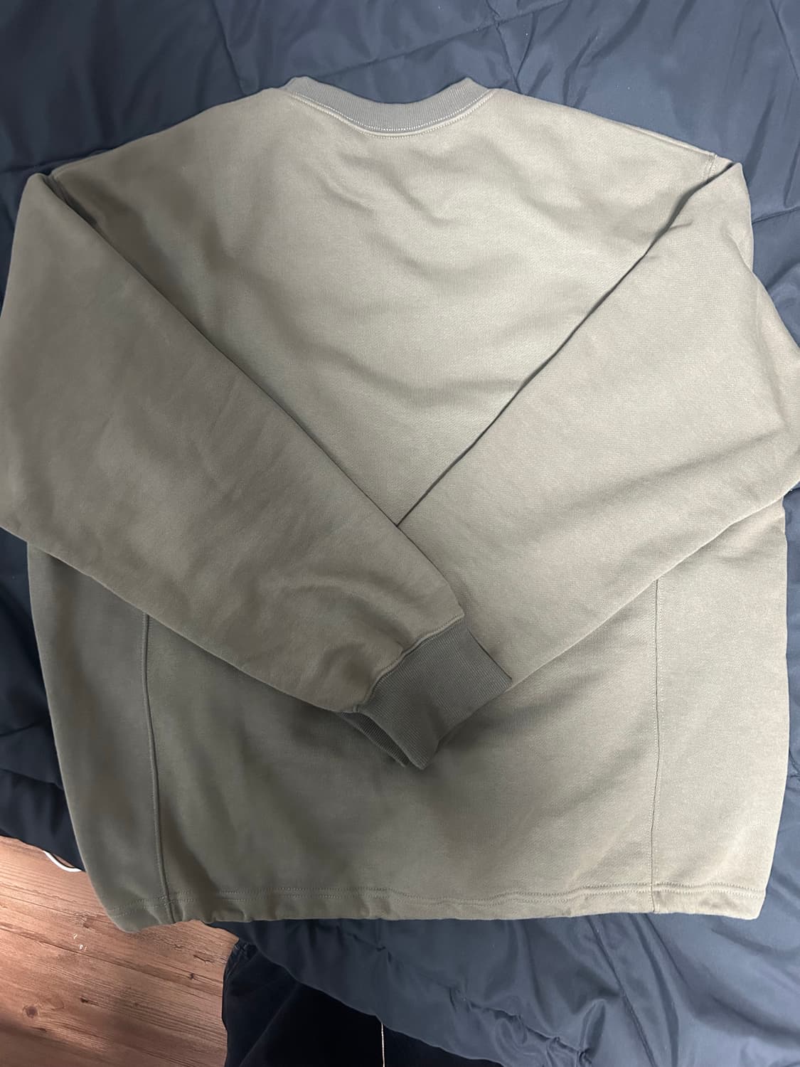 GUVO Pannel Sweat shirts, Olive green 상품이미지4