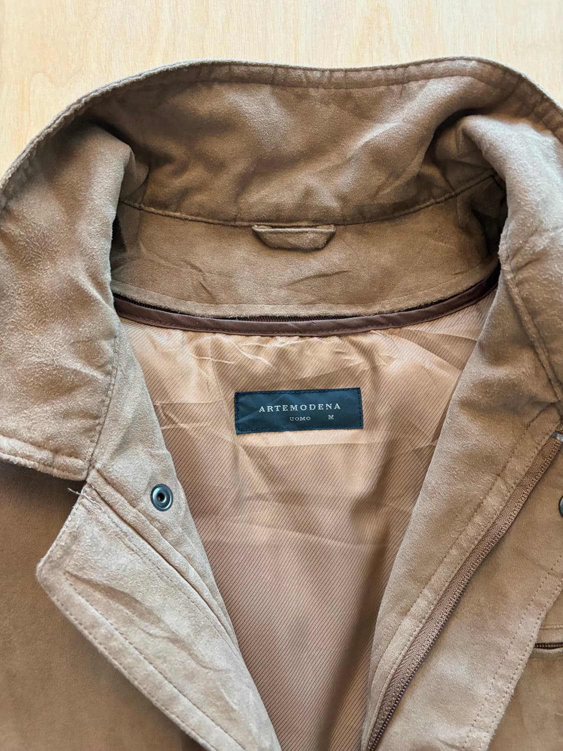 일본 브랜드 스웨이드 자켓 (안감 패딩) 상품이미지5