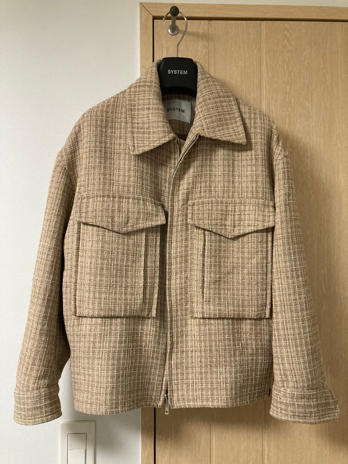 시스템옴므 트위드 누빔자켓 95-100 추천 상품이미지1