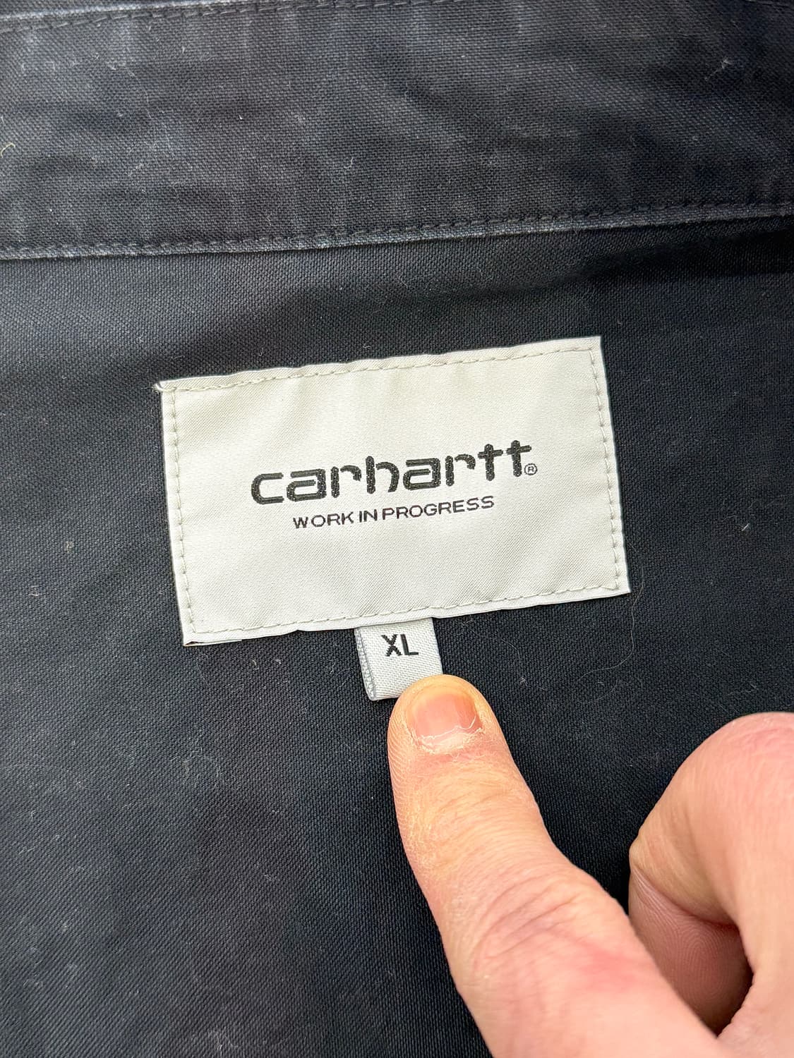 칼하트 wip 블랙 랜더 코튼 셔츠 자켓 상품이미지7