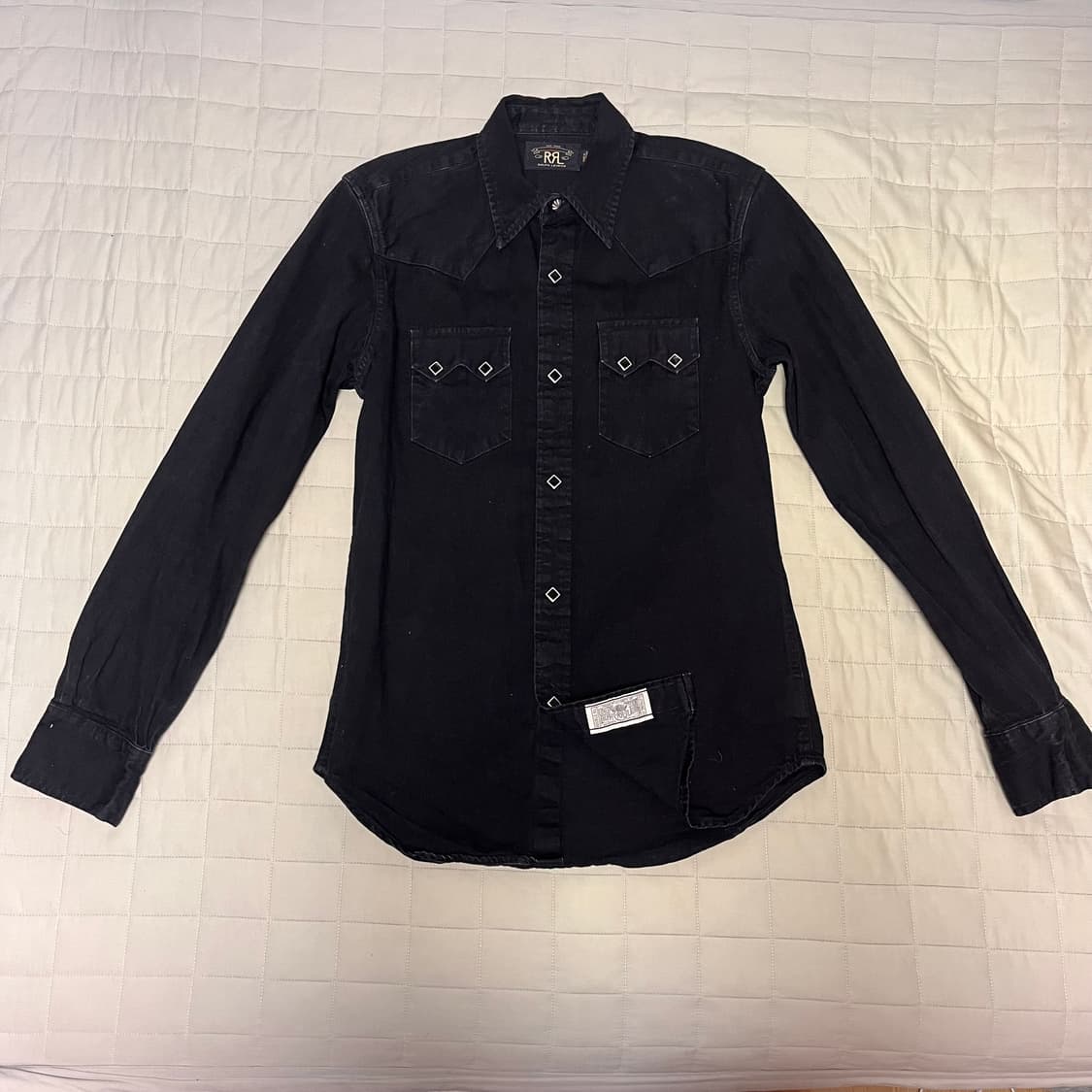 RRL 슬림핏 데님 웨스턴 셔츠 상품이미지1