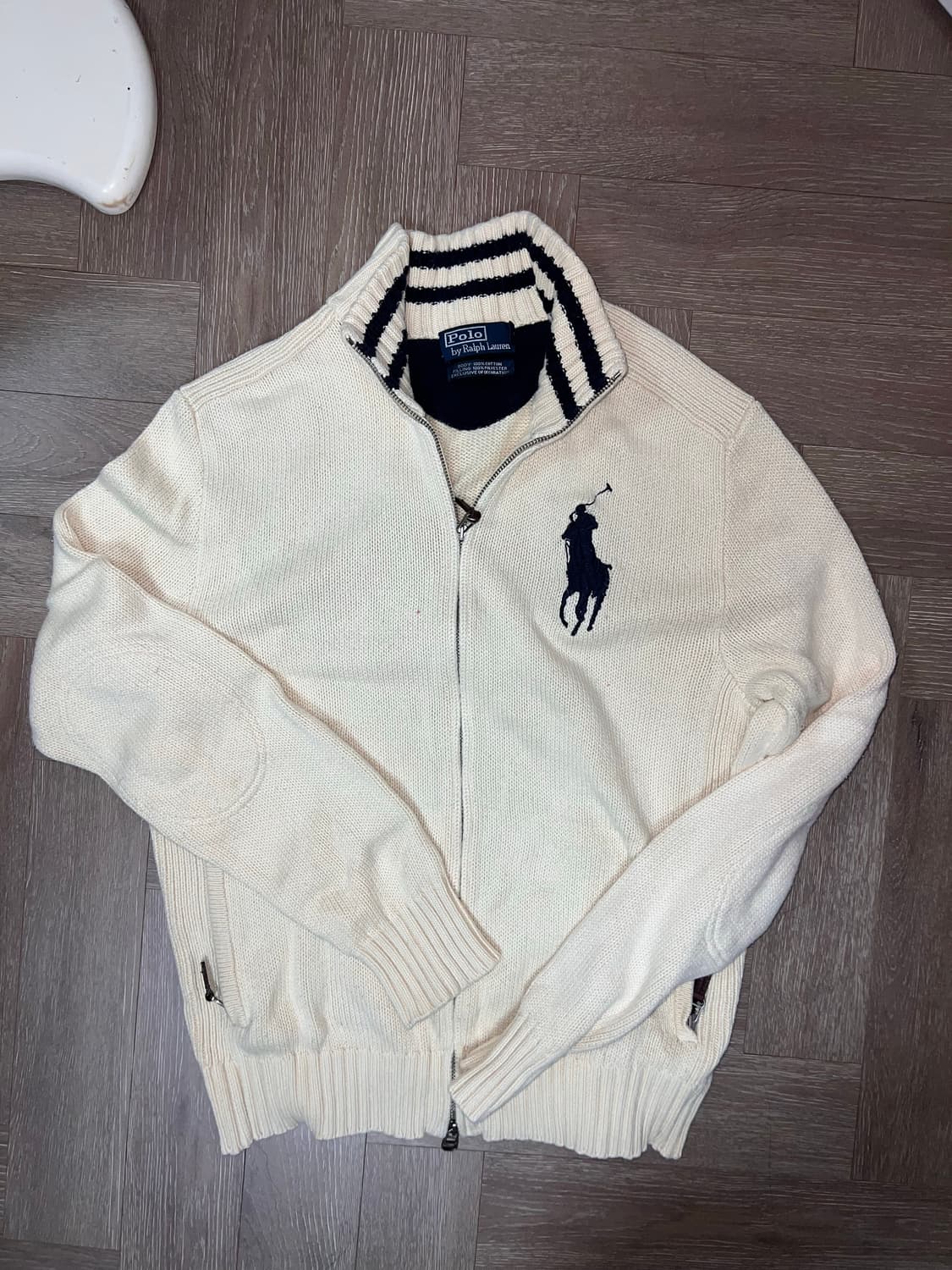 폴로 랄프로렌 빅포니 니트집업 L 상품이미지1