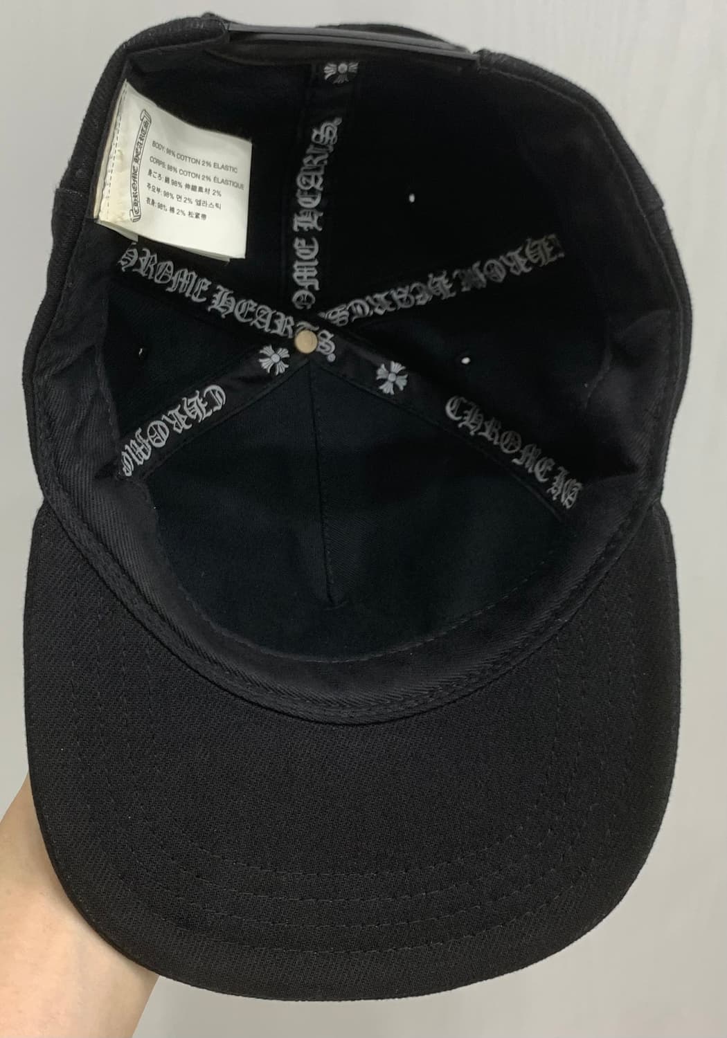 [OS]크롬하츠 데님 바인대거 베이스볼캡 모자 블랙 상품이미지8