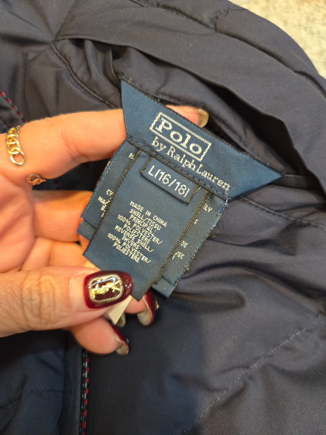 폴로랄프로렌 리버시블 양면 패딩조끼 주니어라인 성인 L 상품이미지9