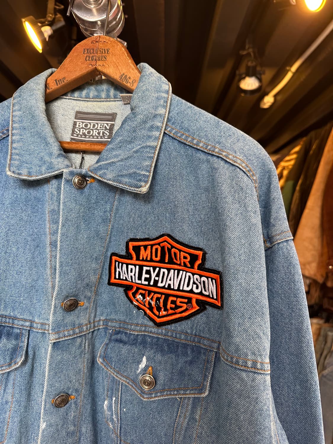 할리데이비슨 자수 데님 트러커 자켓  상품이미지4
