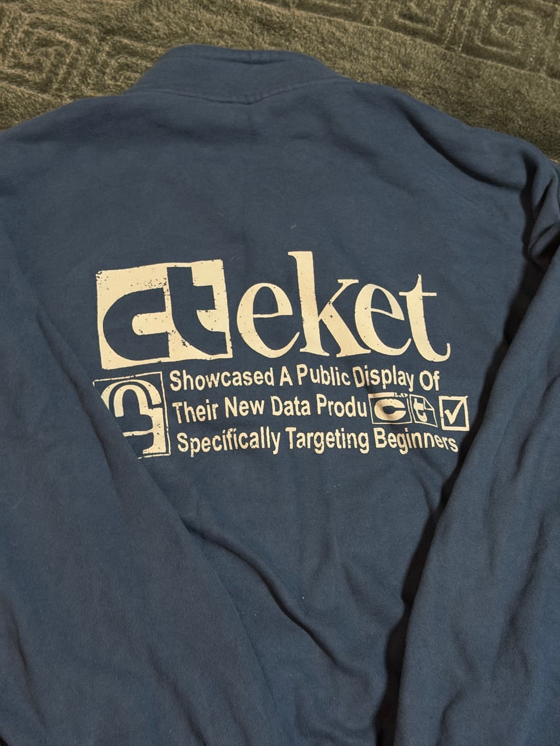 [테켓] Plan Half Zip-Up Sweatshirt Navy  상품이미지3