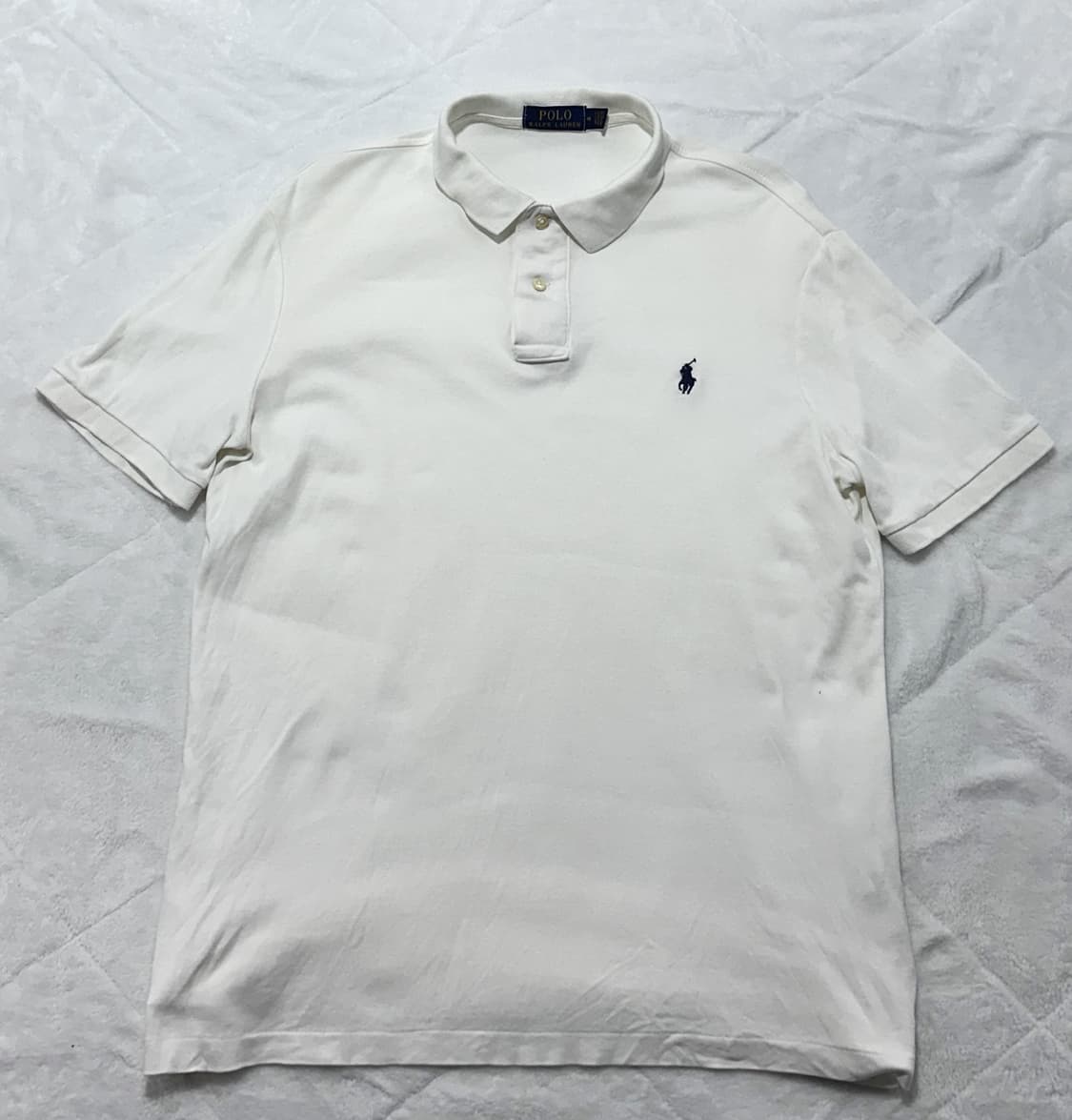 폴로 랄프로렌 화이트 포니 반팔 PK 카라티 상품이미지1