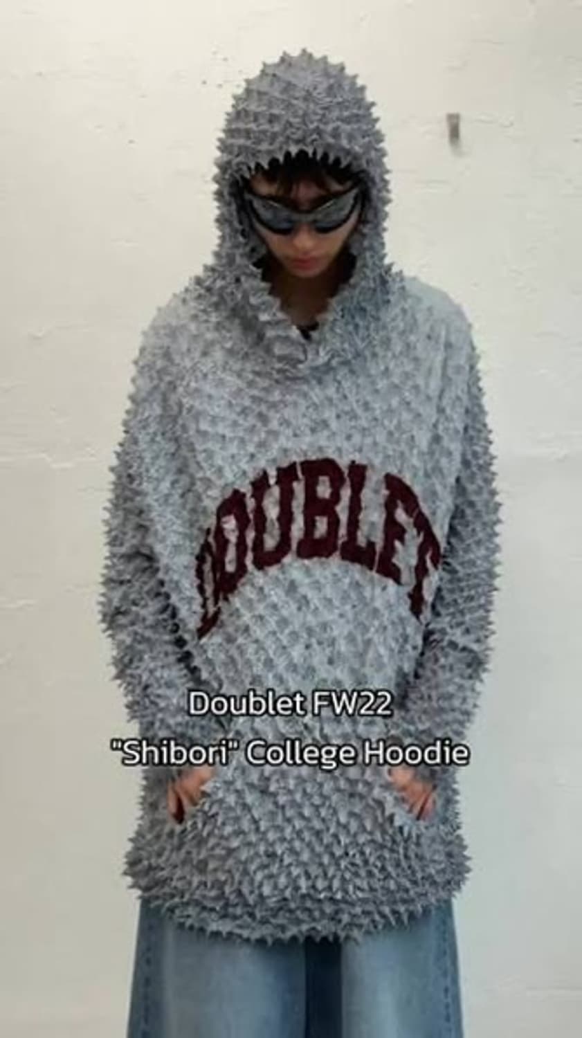 더블렛 22FW 시보리 후드 상품이미지8