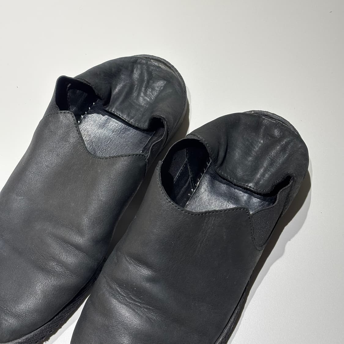 3) 요지 야마모토 레더 슬립온 상품이미지6