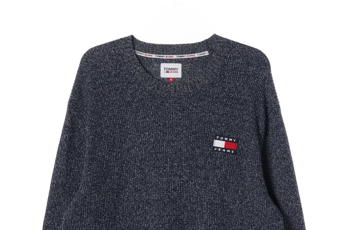 타미진스 자수 로고 크루넥 네이비 니트 XL 상품이미지3