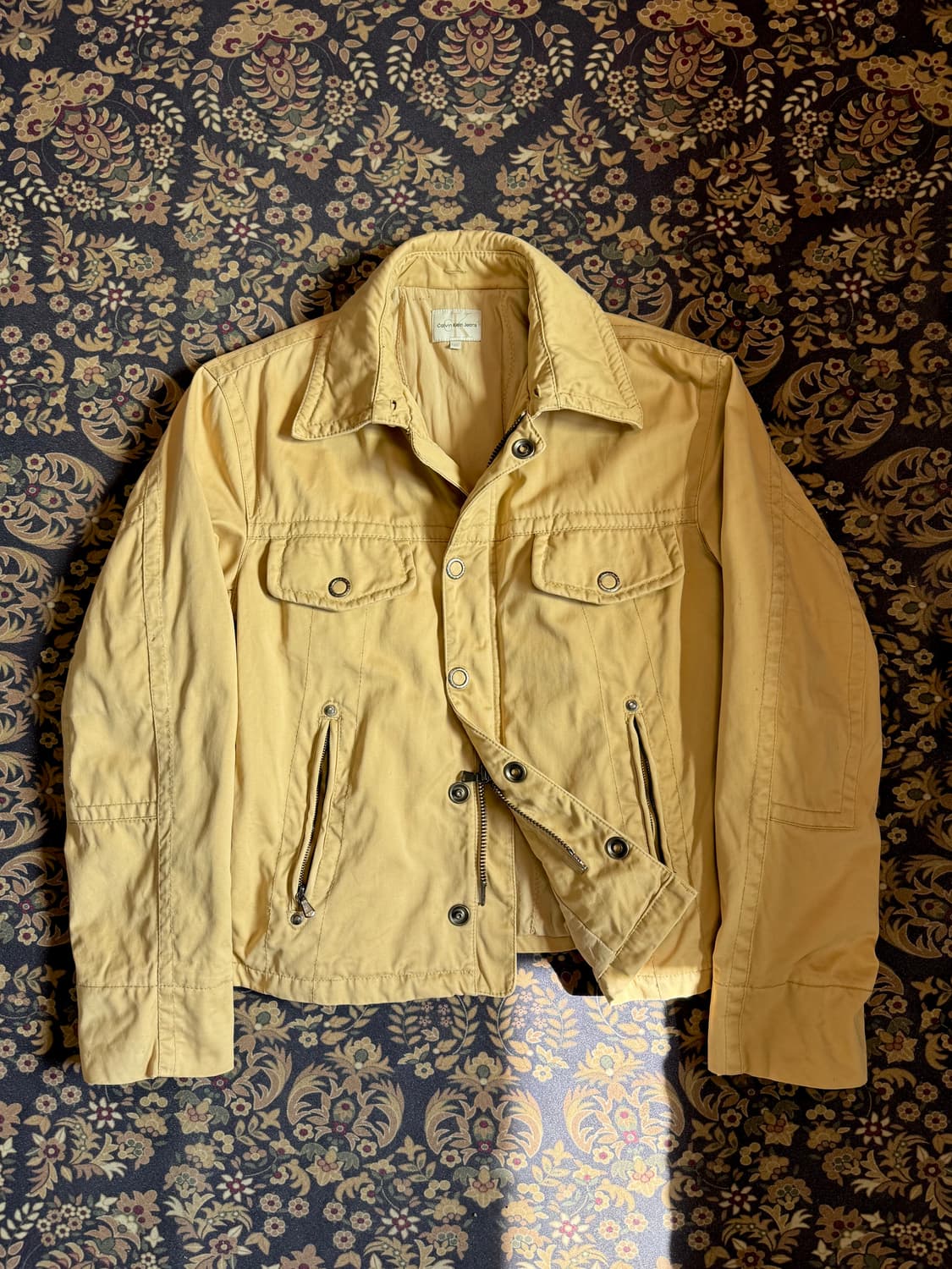 90-00 올드 캘빈 클라인 사틴 트러커자켓  상품이미지1