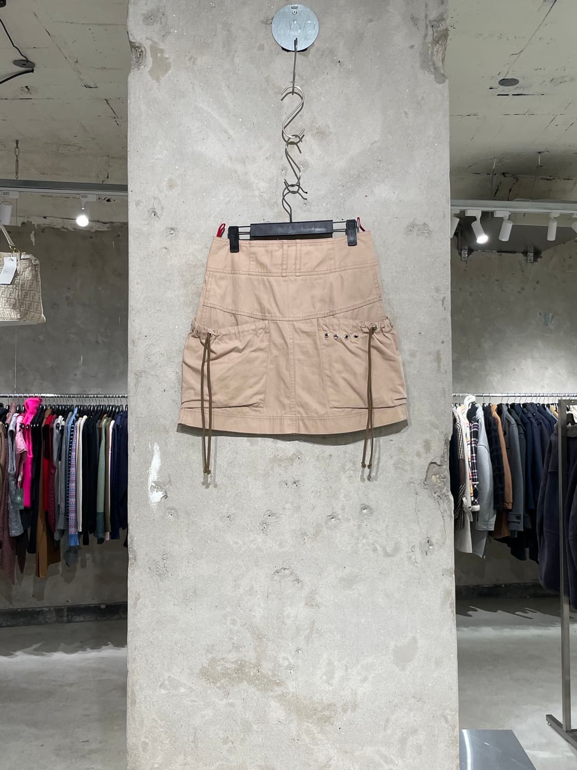 프라다 베이지 히든 지퍼 카고 코튼 미니스커트 상품이미지6