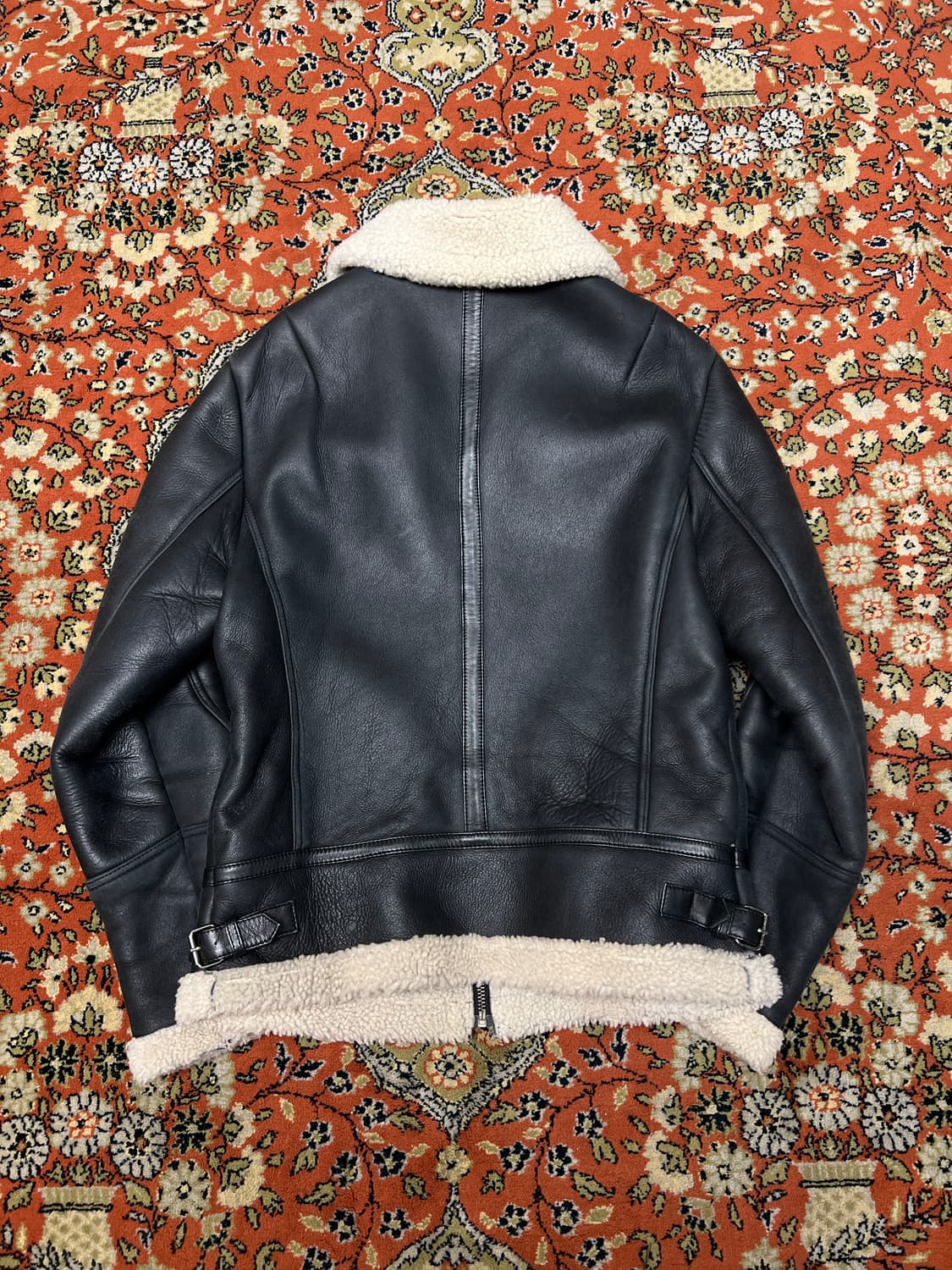 [L] JPN 램스킨 양가죽 무스탕 블랙 상품이미지2