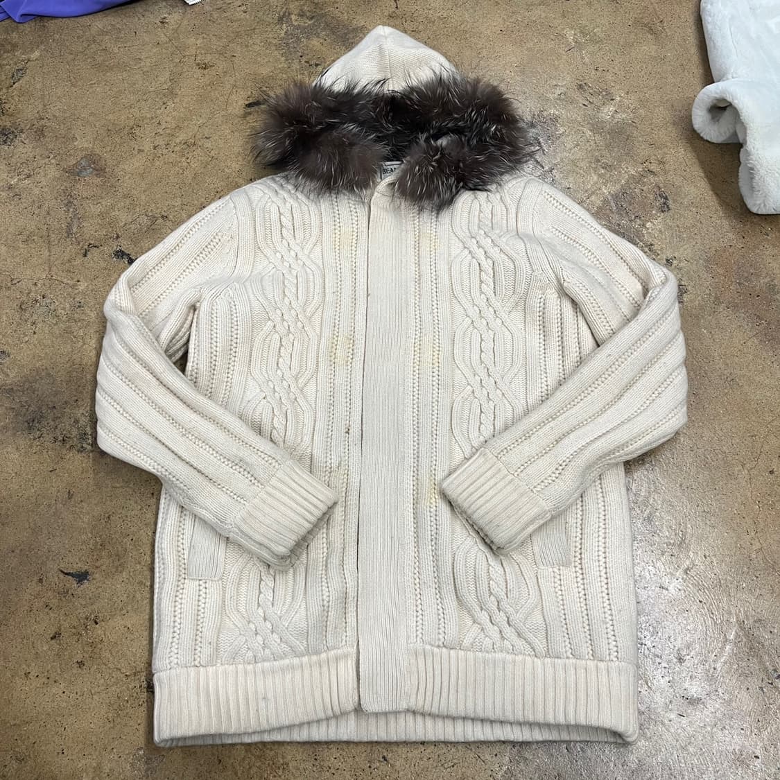 [정품/105] 빈폴 후드 짚업 니트 후드집업 b18 상품이미지2